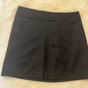 J crew black wool mini skirt. Size 2